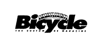 LOWRIDER BICYCLE THE CUSTOM BIKE MAGAZINE logo