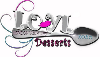 LOYL LOVEONYOURLIPS DESSERTS XOXO logo