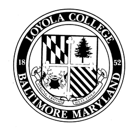 LOYOLA COLLEGE 1852 BALTIMORE MARYLAND logo