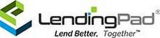 LP LENDINGPAD LEND BETTER, TOGETHER logo