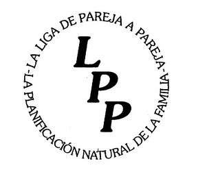LPP LA LIGA DE PAREJA A PAREJA LA PLANIFICACION NATURAL DE LA FAMILIA logo