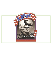 LPR MOONSHINE AMERICAN CORN WHISKEY logo