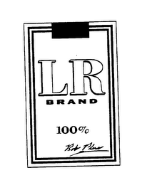 LR BRAND 100% BOB PLESS logo