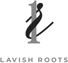 LR LAVISH ROOTS logo