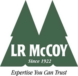 LR MCCOY SINCE 1922 EXPERTISE YOU CAN TRUST logo