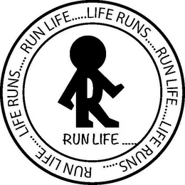 LR RUN LIFE.... RUN LIFE..... LIFE RUNS..... logo