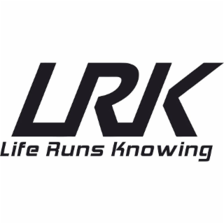 LRK LIFE RUNS KNOWING logo