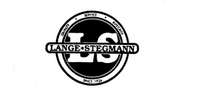 LS LANGE-STEGMANN QUALITY SERVICE INTEGRITY SINCE 1926 logo