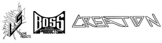 L&S RACING PRODUCTS, BOSS RACING PRODUCTS, CREATION logo