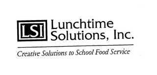 LSI CREATIVE SOLUTIONS TO FOOD SERVICE logo
