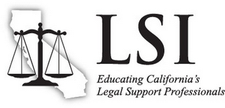 LSI EDUCATING CALIFORNIA'S LEGAL SUPPORT PROFESSIONALS logo