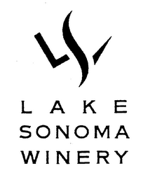 LSW LAKE SONOMA WINERY logo