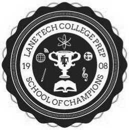 LT LANE TECH COLLEGE PREP SCHOOL OF CHAMPIONS 1908 logo