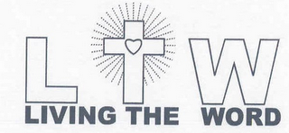 LTW LIVING THE WORD logo