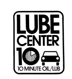 LUBE CENTER 10 10 MINUTE OIL/LUB logo