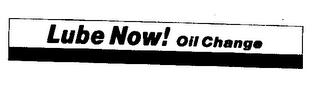 LUBE NOW! OIL CHANGE logo