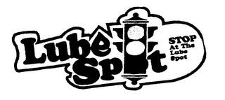 LUBE SPOT STOP AT THE LUBE SPOT logo