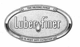 LUBER FINER THE DRIVING FORCE IN HEAVY DUTY FILTRATION logo