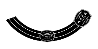 LUC BELAIRE EST 1898 EST RARE ROSÉ PRODUIT DE FRANCE ·FRANCE· ROSÉ MAISON FONDÉE EN 1898 logo