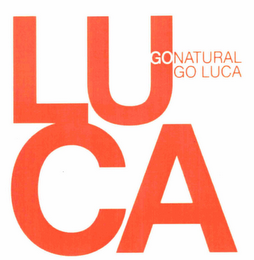 LUCA GONATURAL GO LUCA logo