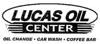 LUCAS OIL CENTER OIL CHANGE CAR WASH COFFEE BAR logo
