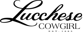 LUCCHESE COWGIRL EST. 1883 logo