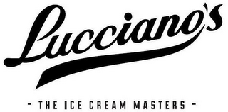 LUCCIANO'S · THE ICE CREAM MASTERS · logo
