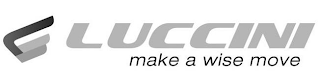 LUCCINI MAKE A WISE MOVE logo