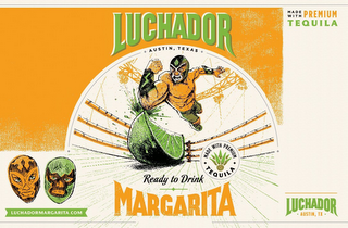 LUCHADOR AUSTIN, TEXAS MADE WITH PREMIUM TEQUILA READY TO DRINK MARGARITA LUCHADORESAUSTIN.COM MADE WITH PREMIUM TEQUILA LUCHADOR AUSTIN, TX logo