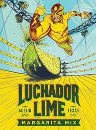 LUCHADOR LIME MARGARITA MIX AUSTIN TEXAS logo