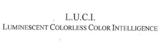 L.U.C.I. LUMINESCENT COLORLESS COLOR INTELLIGENCE logo