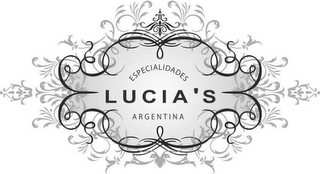 LUCIA'S ESPECIALIDADES ARGENTINA logo