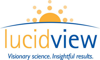 LUCIDVIEW VISIONARY SCIENCE. INSIGHTFUL RESULTS. logo