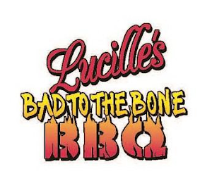 LUCILLE'S BAD TO THE BONE BBQ logo