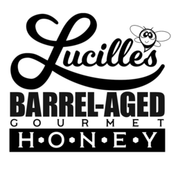 LUCILLE'S BARREL-AGED GOURMET HONEY logo