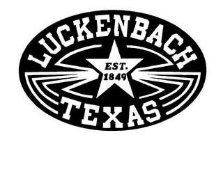 LUCKENBACH TEXAS EST. 1849 logo