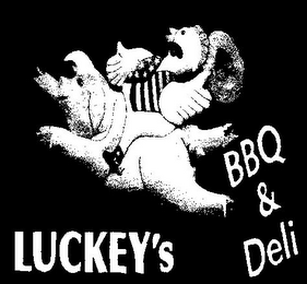 LUCKEY'S BBQ & DELI logo