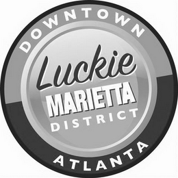 LUCKIE MARIETTA DISTRICT DOWNTOWN ATLANTA logo
