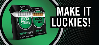 LUCKIES LUCKY STRIKE MENTHOL SILVER AN AMERICAN ORIGINAL LUCKIES LUCKY STRIKE MENTHOL AN AMERICAN ORIGINAL MAKE IT LUCKIES! logo