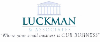 LUCKMAN & ASSOCIATES, LLC "WHERE YOUR SMALL BUSINESS IS OUR BUSINESS" logo