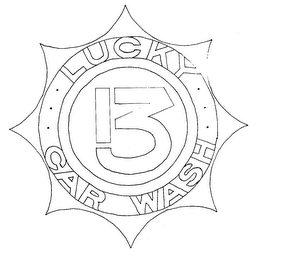 LUCKY 13 CAR WASH logo
