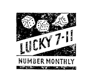 LUCKY 7 11 NUMBER MONTHLY logo