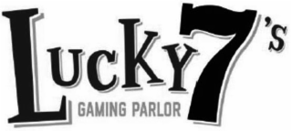 LUCKY 7'S GAMING PARLOR logo