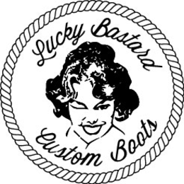 LUCKY BASTARD CUSTOM BOOTS logo