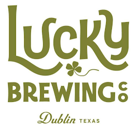 LUCKY BREWING CO DUBLIN TEXAS logo