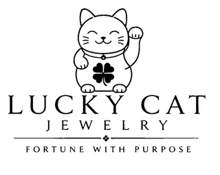 LUCKY CAT JEWELRY FORTUNE WITH PURPOSE logo
