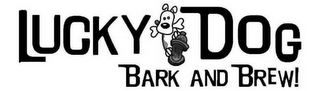 LUCKY DOG BARK AND BREW! logo