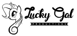 LUCKY GAL PRODUCTIONS logo