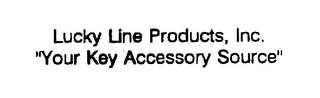 LUCKY LINE PRODUCTS, INC. "YOUR KEY ACCESSORY SOURCE" logo