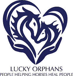 LUCKY ORPHANS PEOPLE HELPING HORSES HEAL PEOPLE logo